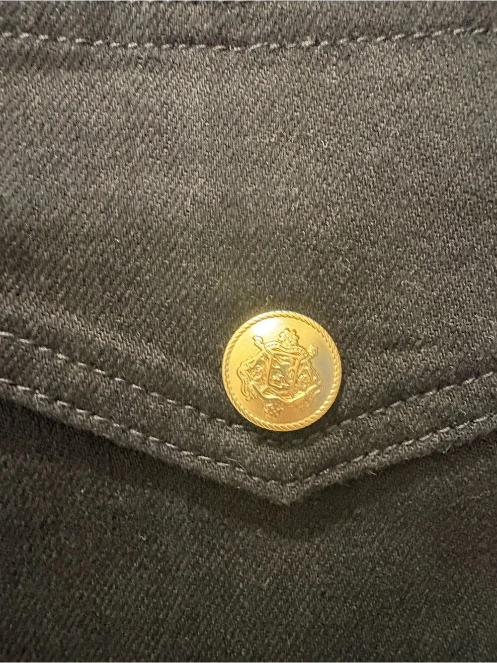 J.Crew Black Utility Shorts NWT Size 30 Gold Crest Buttons Side Zip Stretch